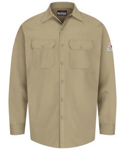 Bulwark Excel Button Front Work Shirts - SEW2