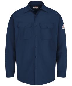 Bulwark Excel Button Front Work Shirts - SEW2