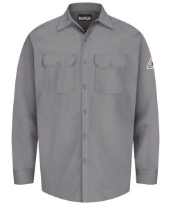 Bulwark Excel Button Front Work Shirts - SEW2