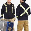 Flame Resistant FR Fleece Jacket 14.0 Oz. IFR (with Striping) - OSN324