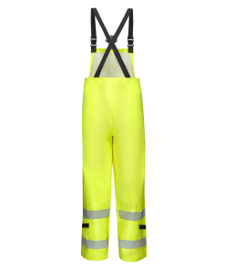 Hi-Visibility Flame-Resistant Rain Bib Overall CAT2 Bulwark - BXN6