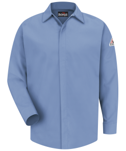 Bulwark Comfortouch Concealed Gripper Pocketless Work Shirts - SLS2