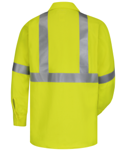 Bulwark Hi-Visibility Flame-Resistant Long Sleeve Work Shirt - SMW4