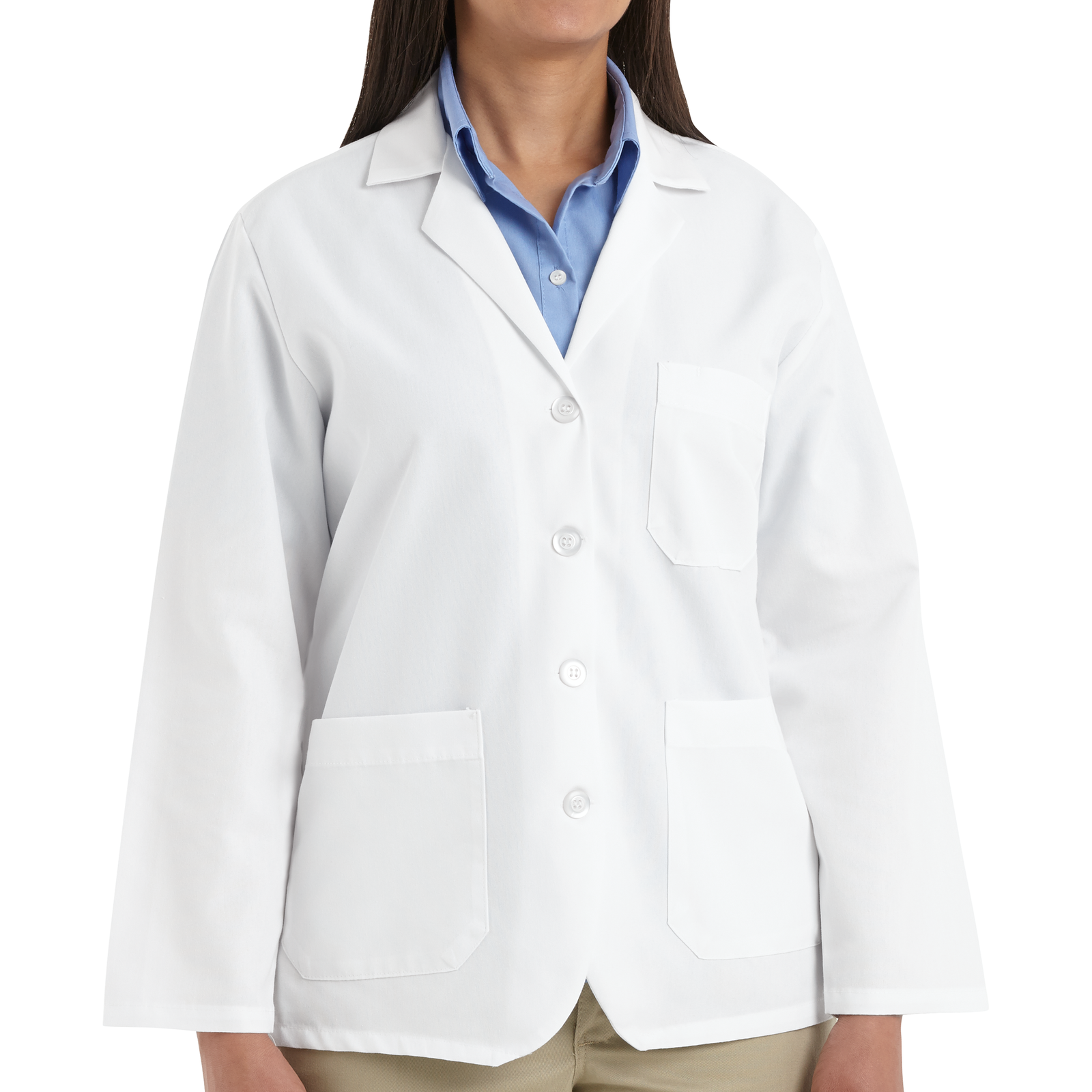 MS_RK_KP11WH_F Red Kap Womens Counter Coat - KP11WH