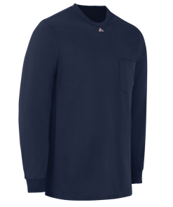 Excel FR Knit Long Sleeve T-Shirt SET2 in Navy