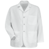 Red Kap Notch Collar Twill Counter Coat - 4010WH