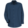 5.25 oz. Men's Specialized Long Sleeve Pocketless Cotton Work Shirt Red Kap - SC16