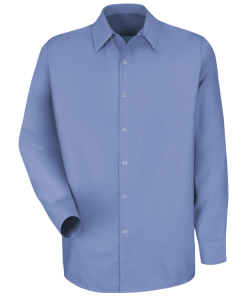 4.25 oz. Men's Specialized Long Sleeve Pocketless Work Shirt Red Kap - SP16