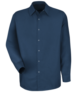 4.25 oz. Men's Specialized Long Sleeve Pocketless Work Shirt Red Kap - SP16