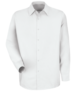 4.25 oz. Men's Specialized Long Sleeve Pocketless Work Shirt Red Kap - SP16