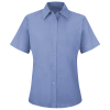 4.25 oz. Women's Specialized Short Sleeve Pocketless Work Shirt Red Kap - SP25