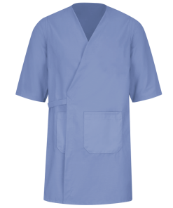 5 oz. Collarless Butcher Wrap with Pockets Red Kap - WP10