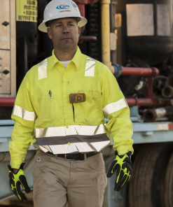 Hi Vis FR Uniform Shirt Color Block Bulwark - SLB4HG