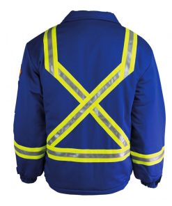 Winter FR Bomber Jacket With Reflective Stripes Keltek 391S Back View