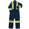 100% Cotton Twill Coveralls With 4" Wide Safety Striping Style 800R4
