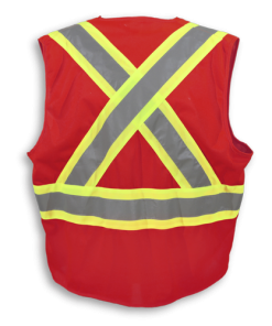 BK209ZIP vest in red