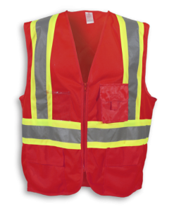 BK209ZIP vest in red