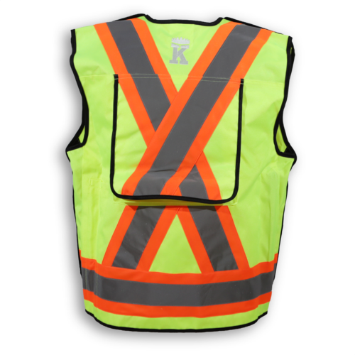 BK306LM+BACK BK306-2 vest in lime green