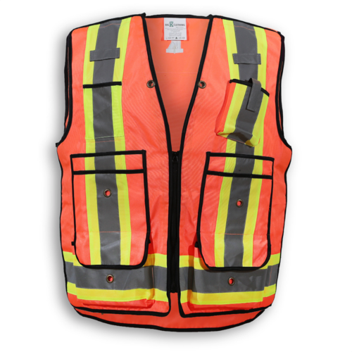 BK306ORG+FRONT BK306-2 vest in orange