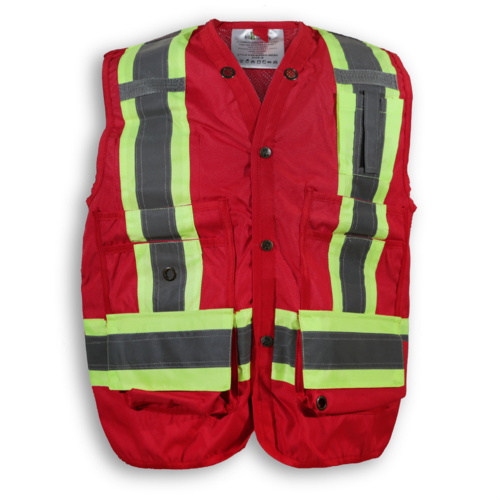 BK402REDMESH+FRONT+copy BK402-MESH-R vest in red