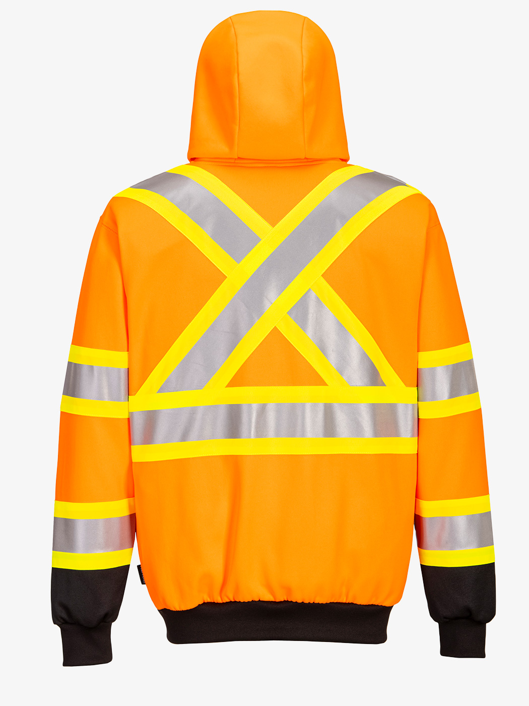 x-back-contract-tape-hoodie-orange-blackback CA170 in orange