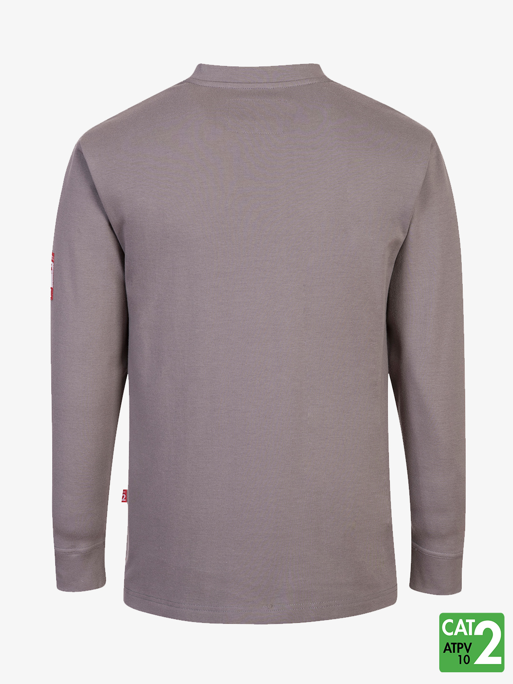 Bizflame-flame-resistant-FR-Antistatic-grey-Henley-long-sleeve-shirtback