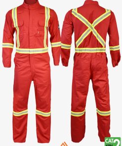 IFR FR Flame Resistant Bizflame Coveralls Red