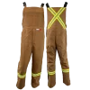 FR/AR High-Visibility Bib Pants Brown Duck – 3072BRN