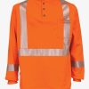 High-Vis Segmented Striped FR Long Sleeve Henley T-Shirt – FSO662