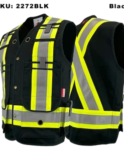 FR/AR High-Vis 4-inch Striping Surveyor Vests Atlas - 2272