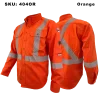 High-Vis FR/AR Orange Button-Down Work Shirt - 404OR