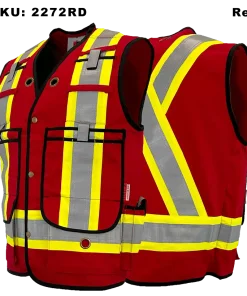 FR/AR High-Vis 4-inch Striping Surveyor Vests Atlas - 2272