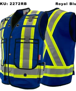 FR/AR High-Vis 4-inch Striping Surveyor Vests Atlas - 2272