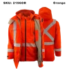 Flame Resistant CAT3 High-Vis 3-in-1 Parka - 2196OR