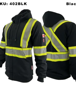 FR/AR Zip-Up Hoodie 4-inch Segmented Striping - 402