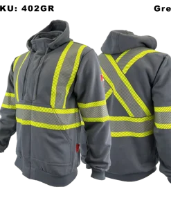 FR/AR Zip-Up Hoodie 4-inch Segmented Striping - 402