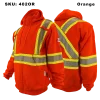 High-Vis 4-inch Striping FR/AR Zip-Up Hoodie – 402OR