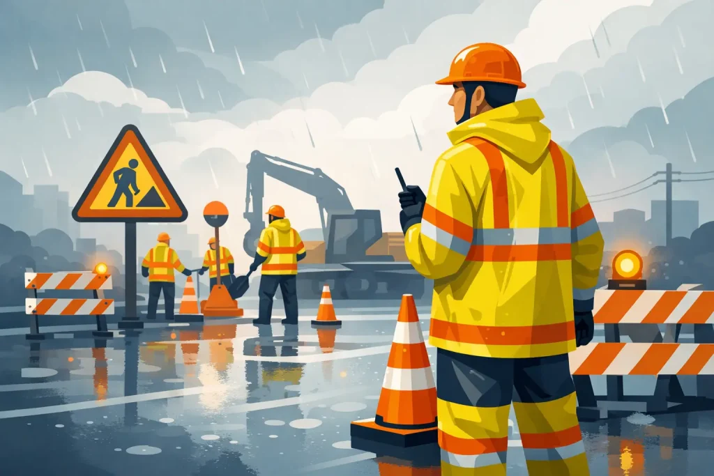 CSA Traffic Rainwear for Active Work Zones